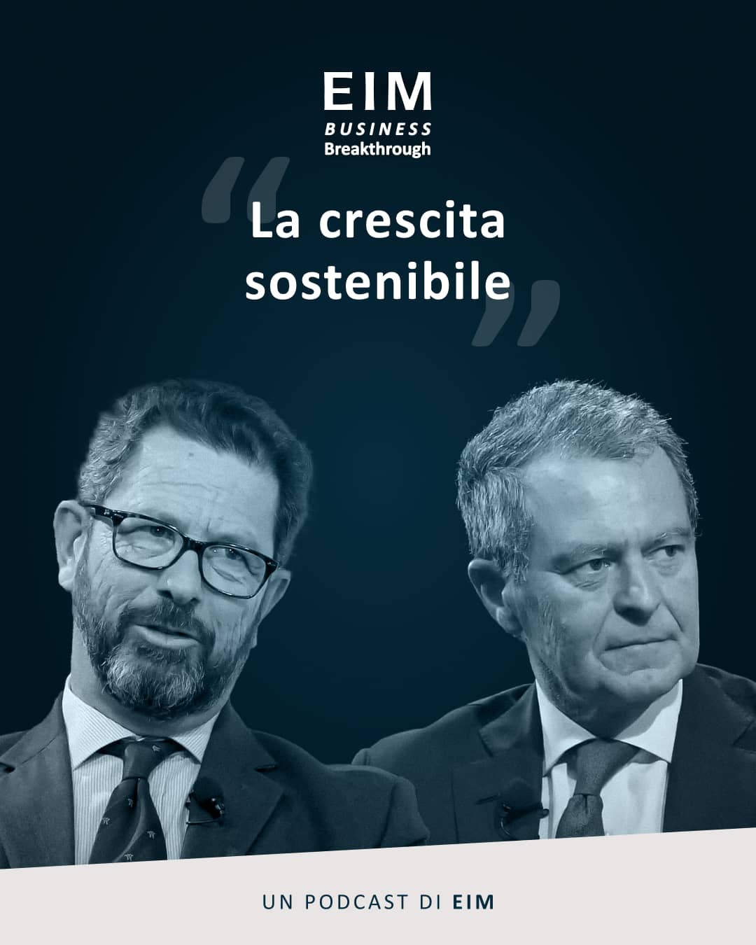 Copertina podcast EIM Italia episodio 5 crescita sostenibile